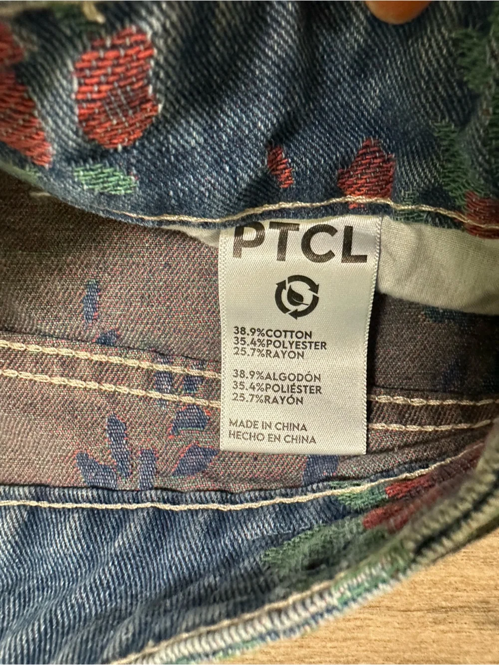 PTCL Floral Denim Shorts